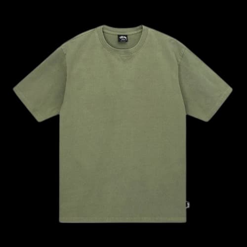 Stussy Heavyweight Pigment Dyed Crew Olive