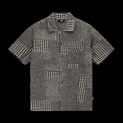 Stussy Mixed Pattern Jersey Shirt 'Grey'