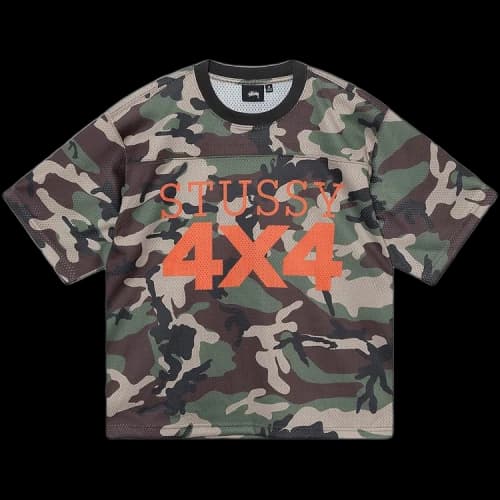 Stussy 4X4 Mesh Football Jersey 'Camo'