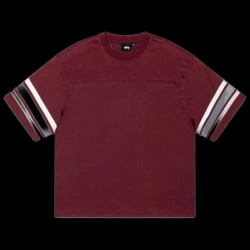 Stussy Surfman Mesh Football Jersey 'Burgundy'