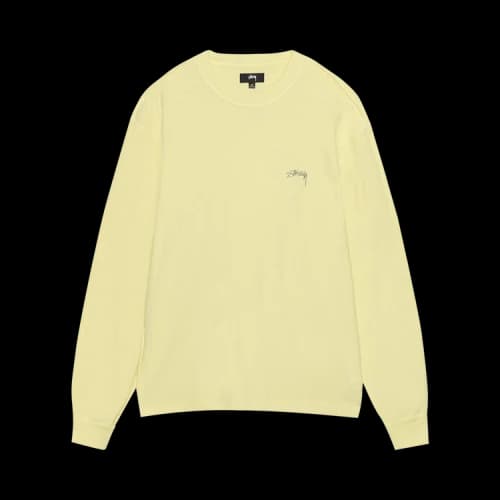 Stussy Lazy Long-Sleeve Tee 'Yellow'