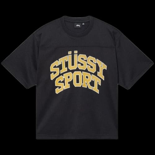 Stussy Sport Mesh Football Jersey 'Black'