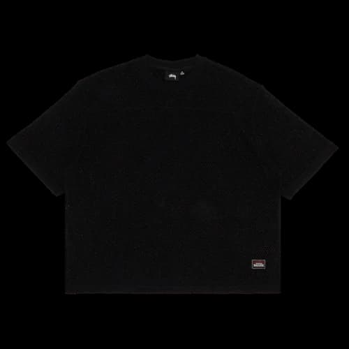 Stussy Mesh Jersey Crew Black