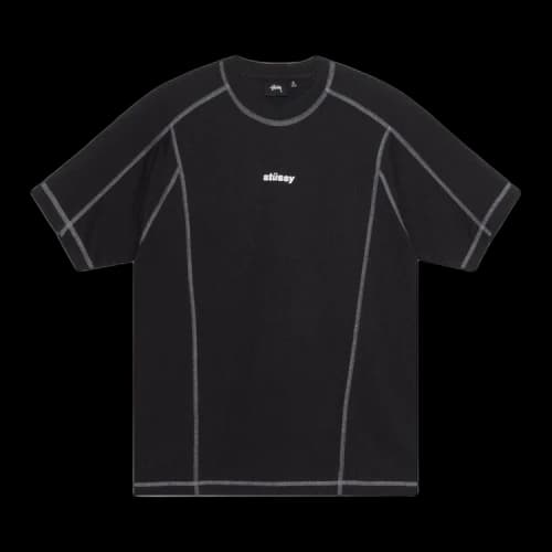 Stussy Wave Cotton Crew Black