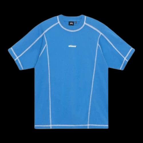 Stussy Wave Cotton Crew Blue