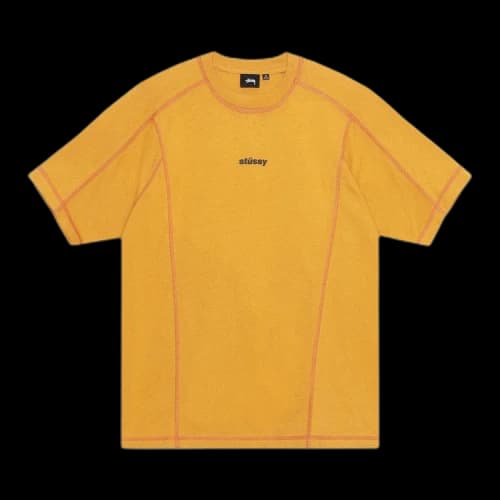 Stussy Wave Short-Sleeve Crew 'Mustard'