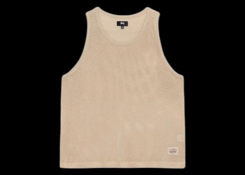 Stussy Big Mesh Tank Natural