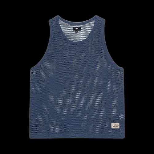 Stussy Big Mesh Tank Navy