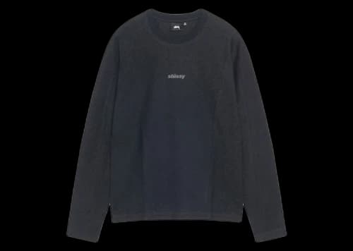 Stussy Wave Jersey Crew Black