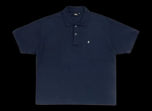Stüssy Classic Pique Polo Navy