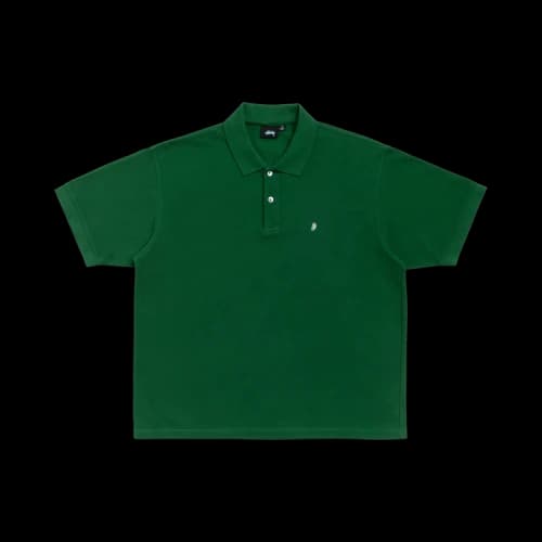 Stussy Classic Pique Polo 'Pine'