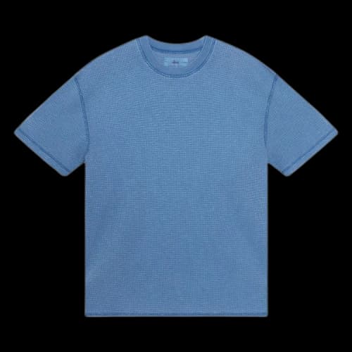 Stussy Pigment Dyed Short-Sleeve Thermal 'Blue'