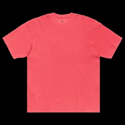 Stussy Pigment Dyed Short-Sleeve Thermal 'Washed Red'