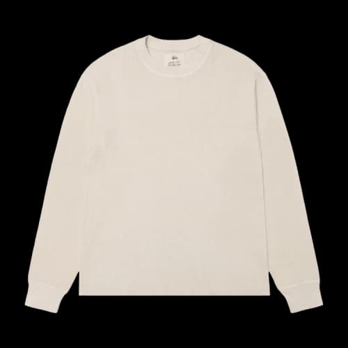 Stussy Garment Dyed Long-Sleeve Thermal 'Bone'
