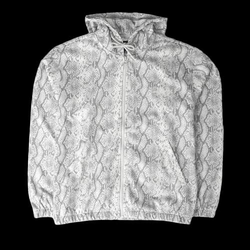 Stussy Athletic Mesh Zip Hoodie 'Snake'