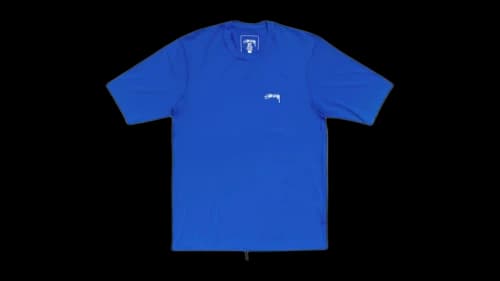 Stussy SS Rash Guard Top Blue