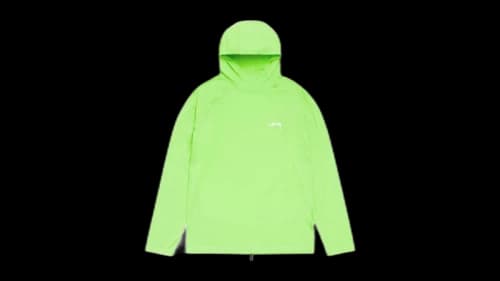 Stussy Hooded Rash Guard Top Lime