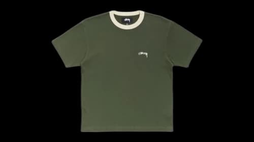 Stussy Ringer Tee Olive
