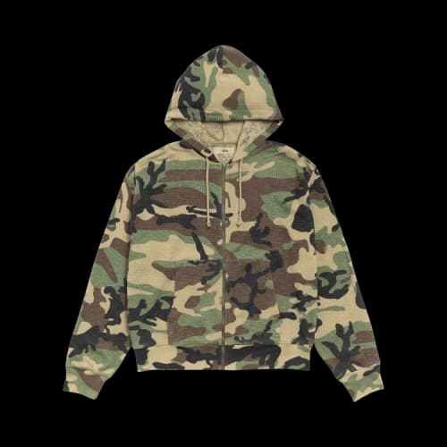 Stussy Lightweight Thermal Hoodie 'Camo'
