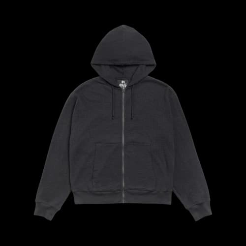 Stussy Lightweight Thermal Hoodie 'Faded Black'