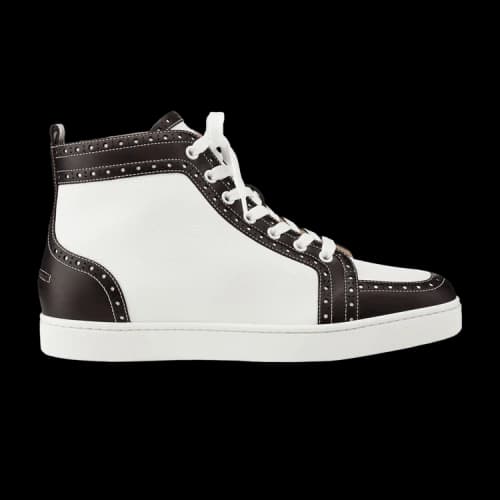 Christian Louboutin Fleuri Flat Calf Morphee 'Black White'