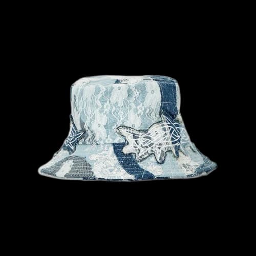 Who Decides War Thorn Wrapped Grid Bucket Hat 'Sky'
