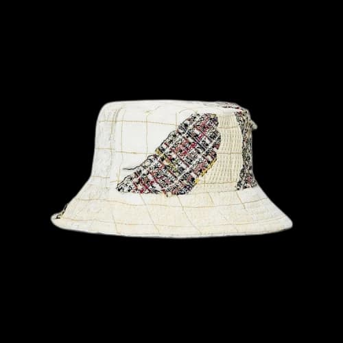 Who Decides War Tweed Patchwork Bucket Hat 'Cloud'