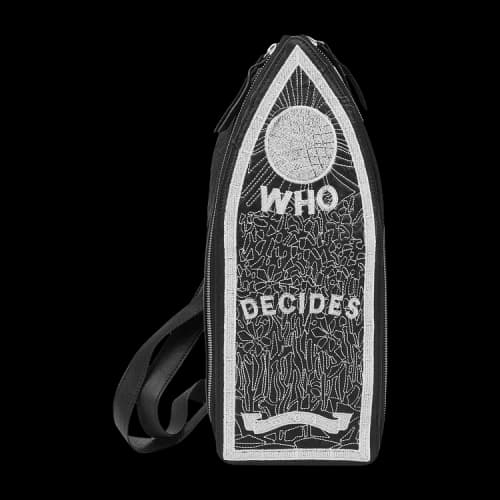 Who Decides War Embroidered Crossbody Bag 'Black'