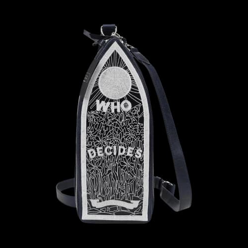 Who Decides War Embroidered Crossbody Bag 'Indigo'