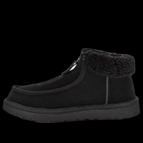 UGG Funkarra Suede Fur Collar Zip 'Black' (Women's)