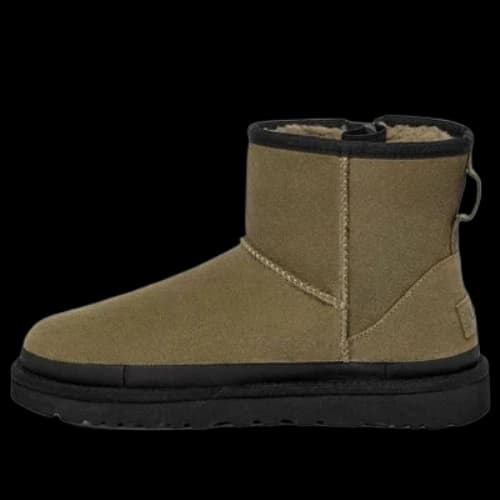 UGG Classic Mini Zipper Tape Logo 'Burnt Olive' (Women's)