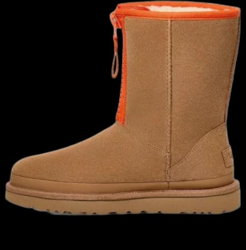 UGG Classic Short Zipper Tape Logo Boot 'Chestnut' (Women's)