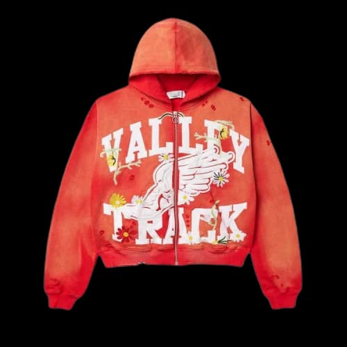 Vale Forever Garden Zip Up Hoodie 'Red'