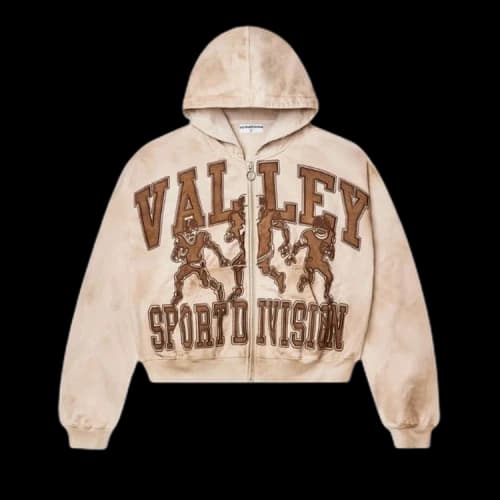 Vale Forever Mud Friday Zip Up Hoodie 'Beige/Brown'