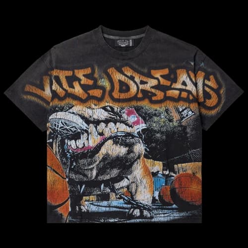 Vale Forever Bulldog Big Tee 'Black/Orange'