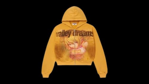 Vale Forever Gold Rush Zip Up Hoodie Yellow