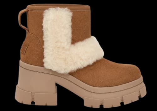 UGG Brooklyn Sunburst Heeled Boot Chestnut