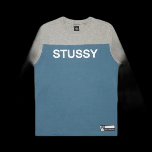 Stussy Basic Block Jersey Long-Sleeve 'Blue'