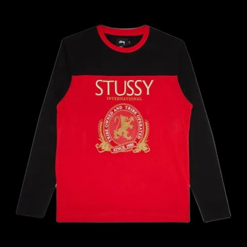 Stussy Beer League Long-Sleeve Crew 'Red'