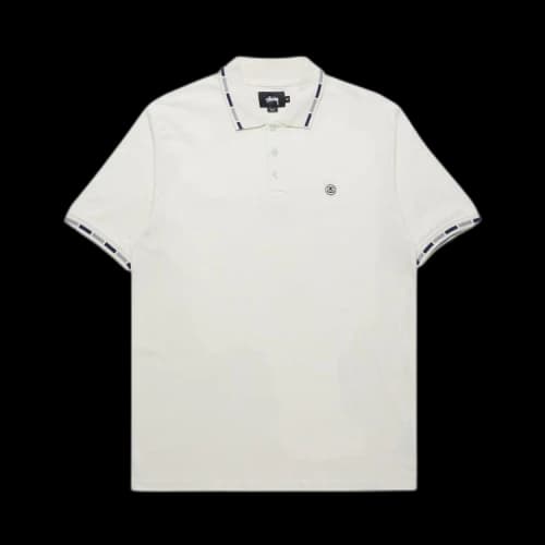 Stussy Block Collar Polo 'Cream'