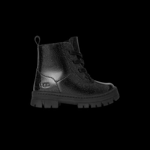 UGG Ashton Lace Up Boot Glitter Black (Toddler)