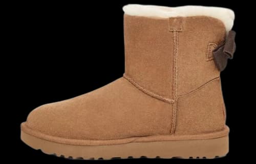 UGG Mini Bailey Suede Bow for 'Chestnut' (Women's)