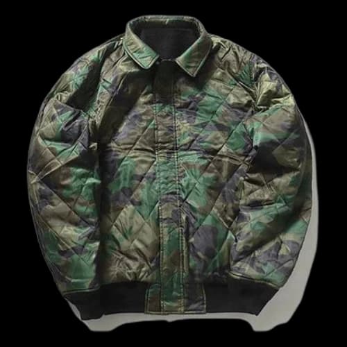 Stussy Double Sided Thicken Casual aviator Jacket Unisex Camouflage