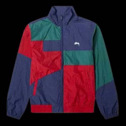 Stussy Unisex Panel Track Jacket Multicolor