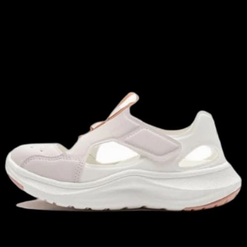 (GS) ASICS Spring Summer Lifestyle Sandals 'White Pink'