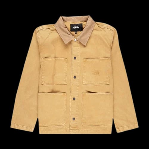 Stussy Heavy Wash Chore Jacket 'Gold'