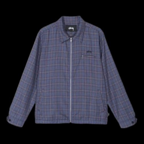Stussy Mini Plaid Jacket Purple