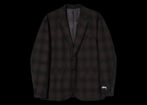 Stussy Shadow Plaid Sport Coat Plaid