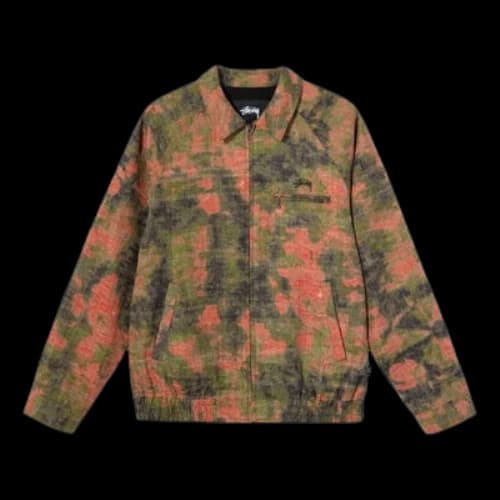Stussy Logo Embroidered Jacquard Jacket