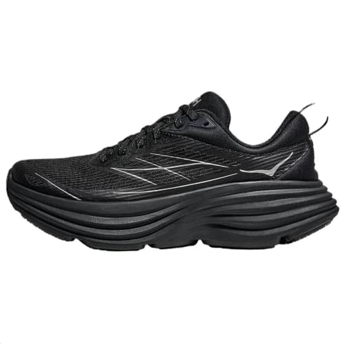 HOKA ONE ONE Bondi 8 Textile, Synthetic Leather Running Shoes Unisex Black